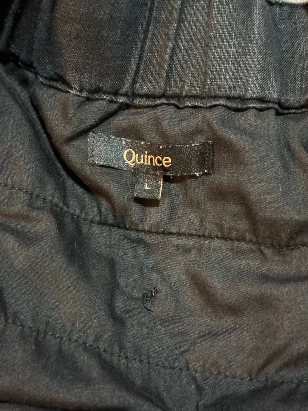 Quince Men's 100% European Linen Pants - L - Black